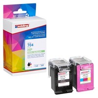 edding EDD-704 Schwarz Color Druckerpatronen FüR HP 305XL 3YM62AE/3YM63AE