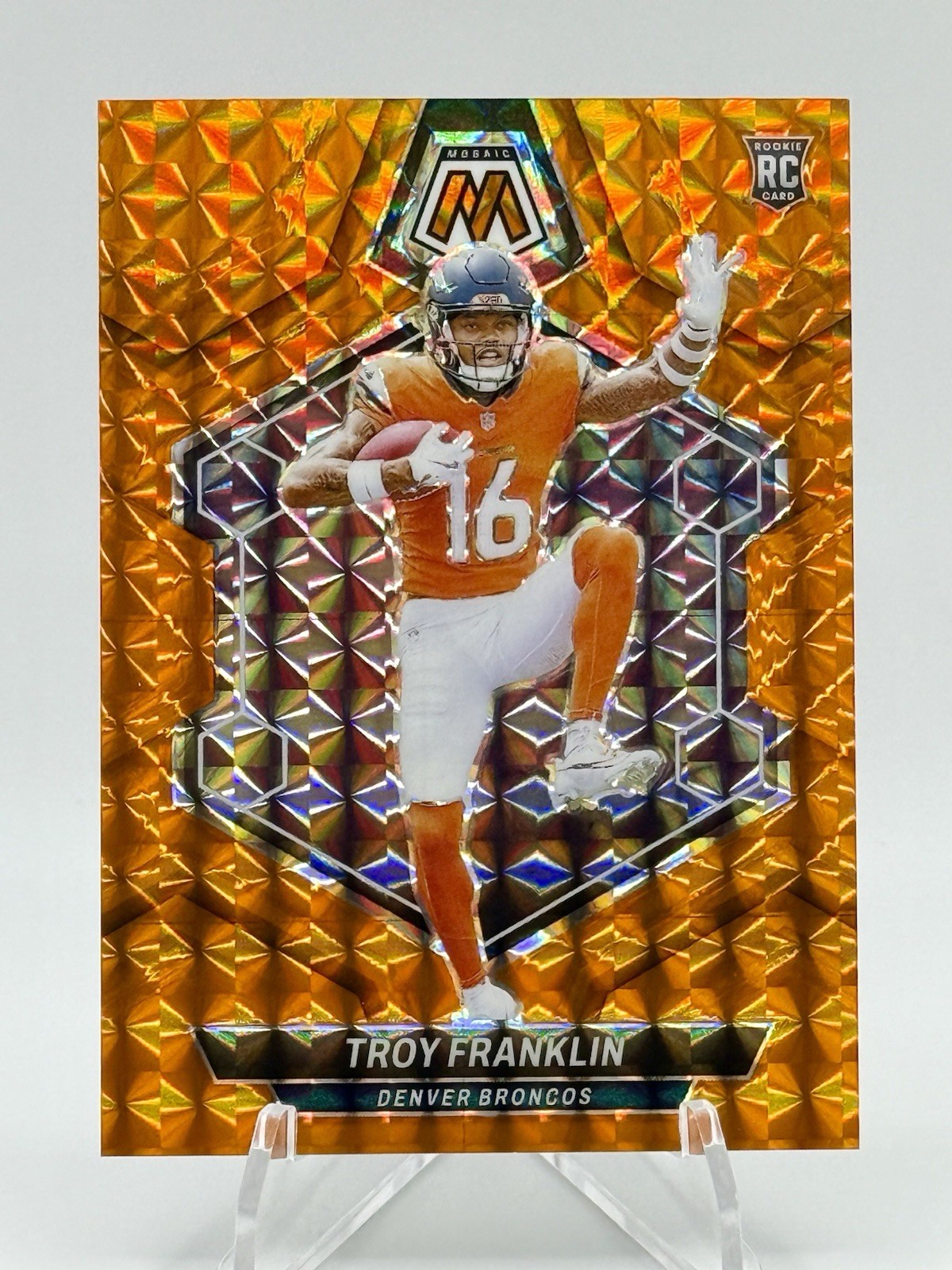 TROY FRANKLIN ROOKIE 2024 Mosaic Orange Mosaic Prizm SP /199 (RC) (SP) #378