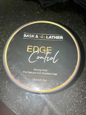 BASK & LATHER Edge Control Hair Gel Strong Hold Thick Edges Styling Gel 5.3oz