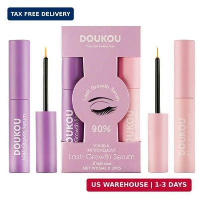 2PC Lashes Serum for Eyelash Eyebrow Growth, Gentle Natural Vegan Enhancing Trea
