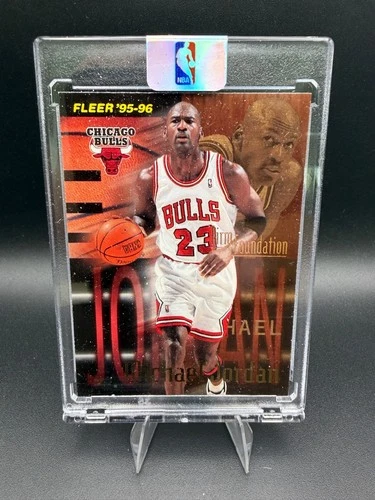 Fleer 1995-96 Foundation Insert Michael Jordan #323 Chicago Bulls Card