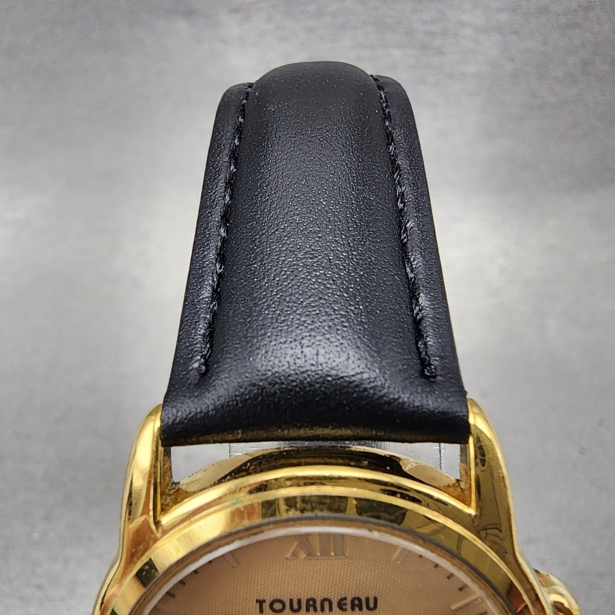 Tourneau Watch Women 30mm Gold Dial Gold Tone Round Pegasus New