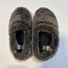Acorn Original Moc Slipper Cozy Charcoal Faux Fur A10080ADS Womens Size 5-6