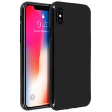 Unverbrüchliche schwarze Schutzhülle aus Silikon für iPhone X