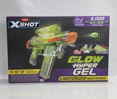 Xshot Glow Hyper Gel NightStrike Motorized Blaster NEW
