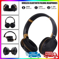 Wireless Headphones Bluetooth 5.1 Earphone Rechargeable Headset with Mic UK NEW