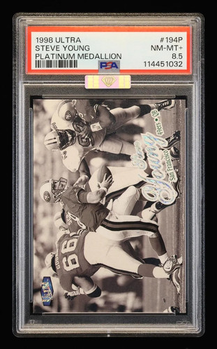 Steve Young [Platinum Medallion] #194P card from 1998 Ultra
