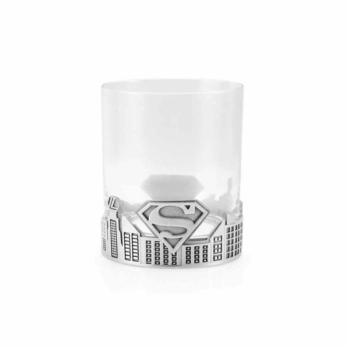 Royal Selangor Pewter & Glass Superman Metropolis Tumbler 0124037