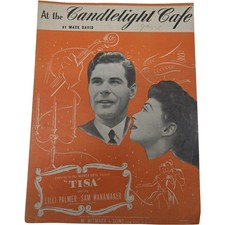At The Candlelight Cafe Sheet Music Vintage 1947 From Movie Tisa Mack David