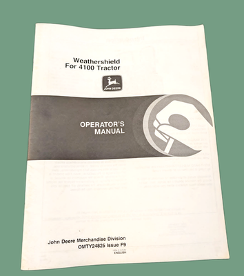 #ad John Deere Weathershield 4100 Tractor OMTY24825 Free Ship $15.84