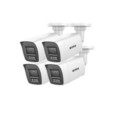 ANNKE 4PCS 1080P 4IN1 TVI Security Camera CCTV Two Way Audio Outdoor Color Night