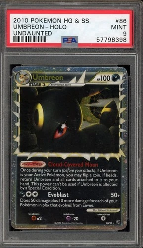Pokemon Umbreon Prime Undaunted Holo Ultra Rare #86 PSA 9 Mint