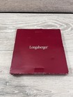 Longaberger Pewter Basket Ornaments 23170 - Set of 4 - 2001 2002 2003 2004