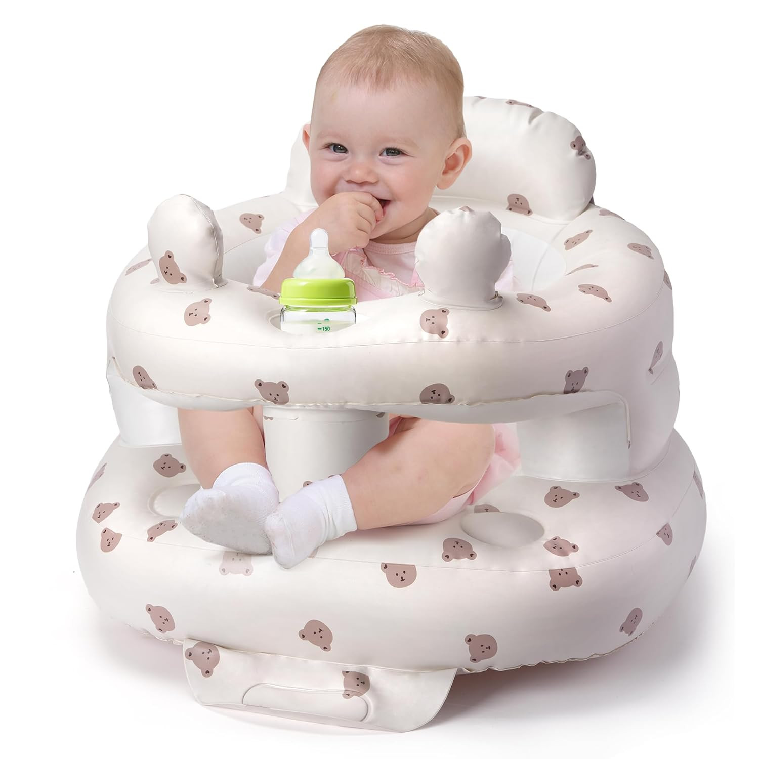 Inflatable Baby Seat for Babies 3-36 Months, Aloxina Sit Me up Floor Chair