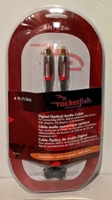 rocketfish digital optical audio cable 4 ft NEW sealed
