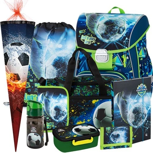 OXYBAG Fußball Soccer Football Schulranzen Tornister Rucksack Ranzen Schultüte Set