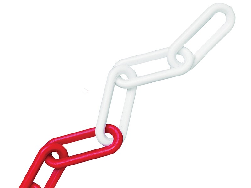 Faithfull Faichprw812c Plastic Chain 8Mm X 12.5M Red / White - Image 3