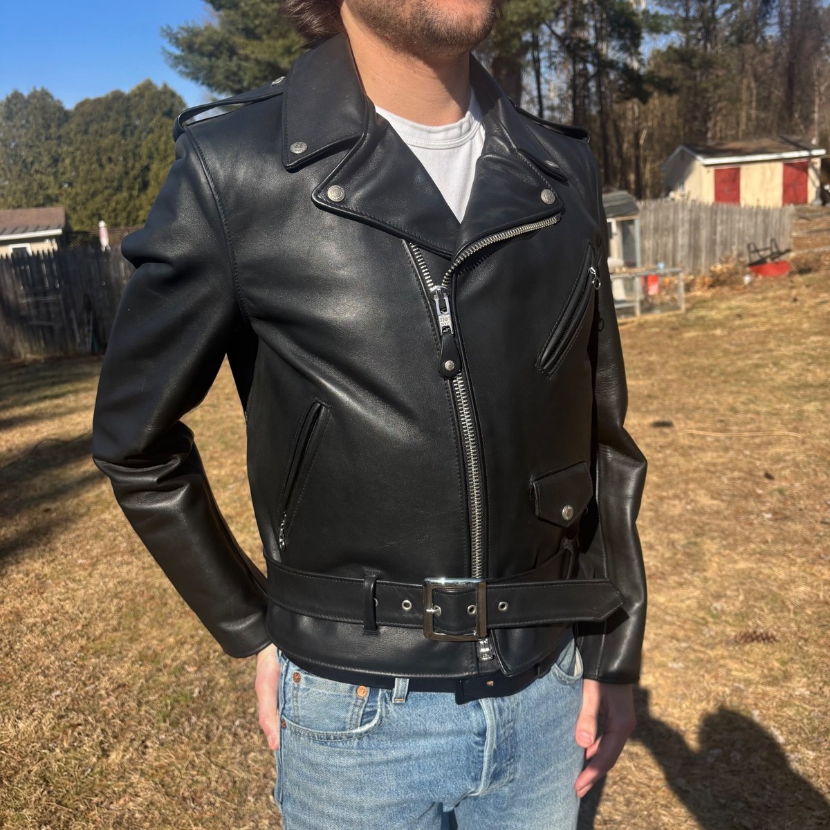 Schott 618 Perfecto Size 40 Steerhide Leather Motorcycle Jacket