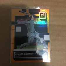 Chas McCormick 2022 RC Panini Donruss Rated Rookie Orange Foil 70 Houston Astros