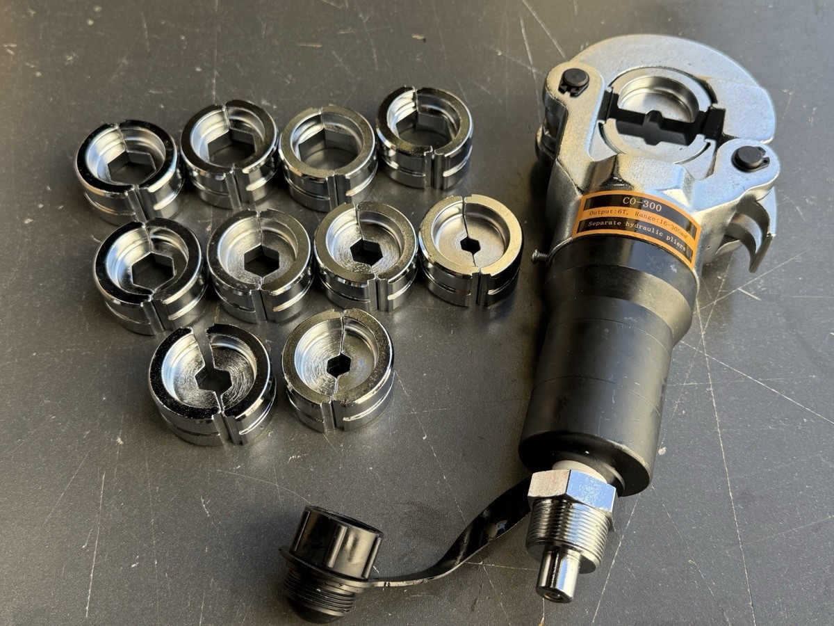 ヘアゴム H70 6 Ton Hydraulic Crimping Head W/11 Hex Dies 16-300MM2 Crimp Cable