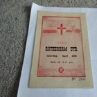 Lincoln City v Rotherham United Football Programme 28/4/1951.