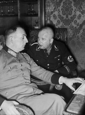 General Kurt Daluege and Count Graf Felix von Luckner February 14- 1937 Photo