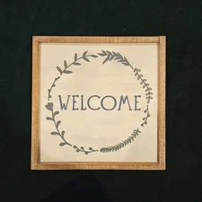 Farmhouse home decor Welcome Picture