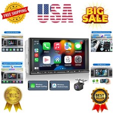 Double Din Car Stereo Radio Wireless CarPlay Wireless Android Auto, 7in Touch...
