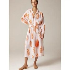 NWT J Crew SZ Blockprints™ X J.Crew Wrap Shirt-Dress Size XS