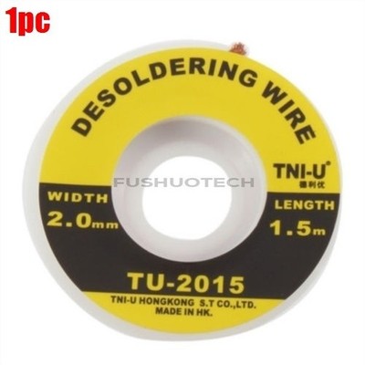 1Pc 5 Ft. 2Mm Desoldering Braid Solder Remover Wick Tni-U Ic New lh #tk