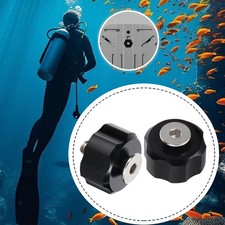 2Pcs Backplate Screws and Nuts M8 SS316 Stainless Steel for Scuba Gear BCD