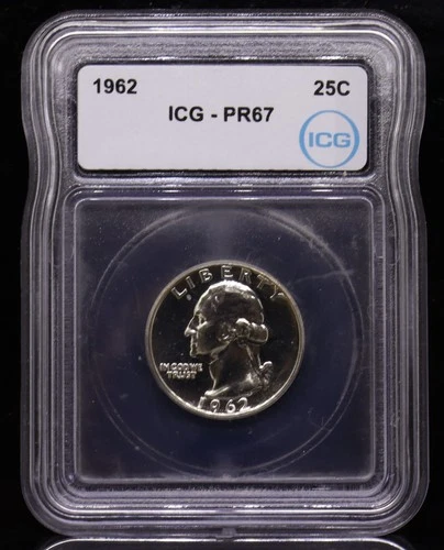 1962 Washington Quarter ICG PR67