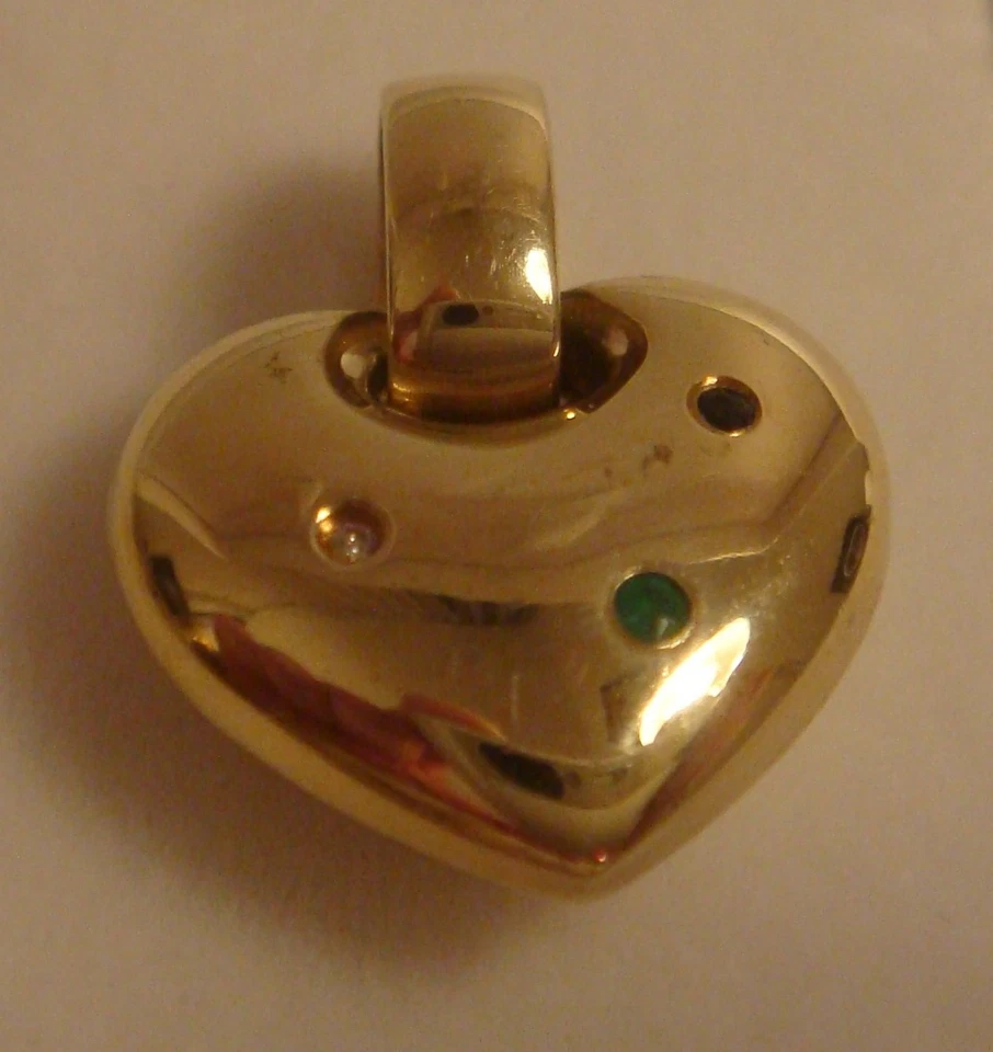 Herz Anhänger Gelbgold Gold 585 - Bild 2 von 4