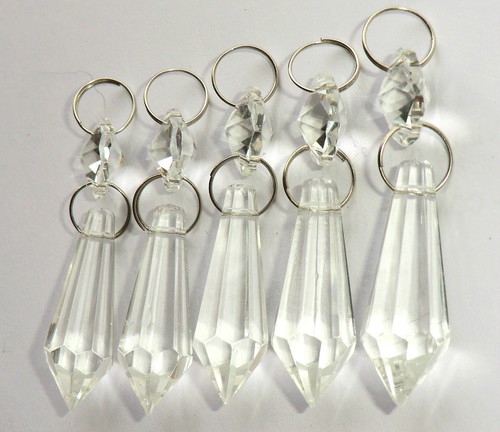 6 hängende Sonnenfänger Kronleuchter Glas Kristalle Deko Prismen Licht Perlen - Bild 137 von 299