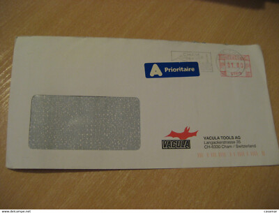 CHAM 1998 Zugersee Meter Mail Cancel Cover A Prioritaire SWITZERLAND
