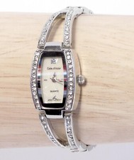 Working Unworn Cote d  Azur Sparkly Watch; 7.25" Silver Sparkly Band New Battery