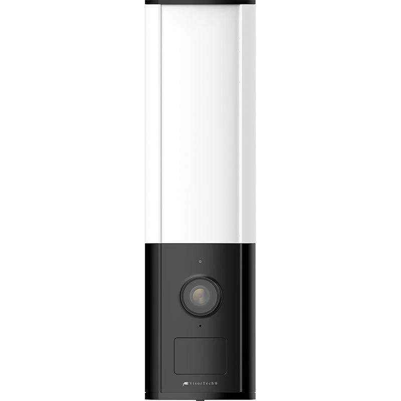 VisorTech LED-Außenwandleuchte, WLAN-2K-Kamera, PIR, Nachtsicht, Sirene, schwarz - Bild 4 von 4