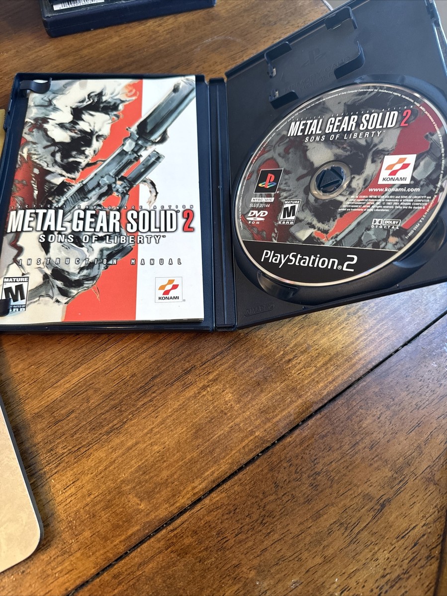 Metal Gear Solid 2 Sons of Liberty PS2 CIB w/ manual