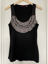 Ted Baker Black Vest Top With