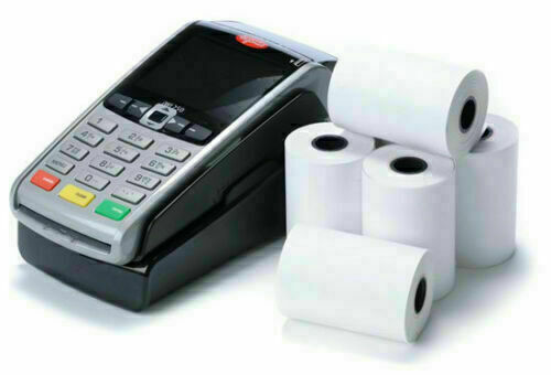 Rollo térmico de papel para recibos rollo para tarjetas de crédito y rollos de impresora térmica - Imagen 1 de 6