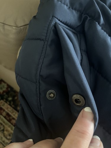 Hollister Vest Adult X-Small Blue Full Zip Sleeveless Sherpa Puffer Vest - Picture 10 of 11