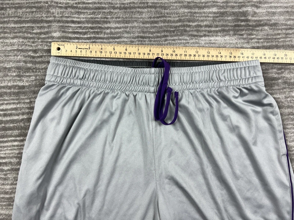 Pantalón Corto Xersion Para Hombre Extra Grande Gris Púrpura Baloncesto Gimnasio Deportes Atléticos Foto 4 de 4