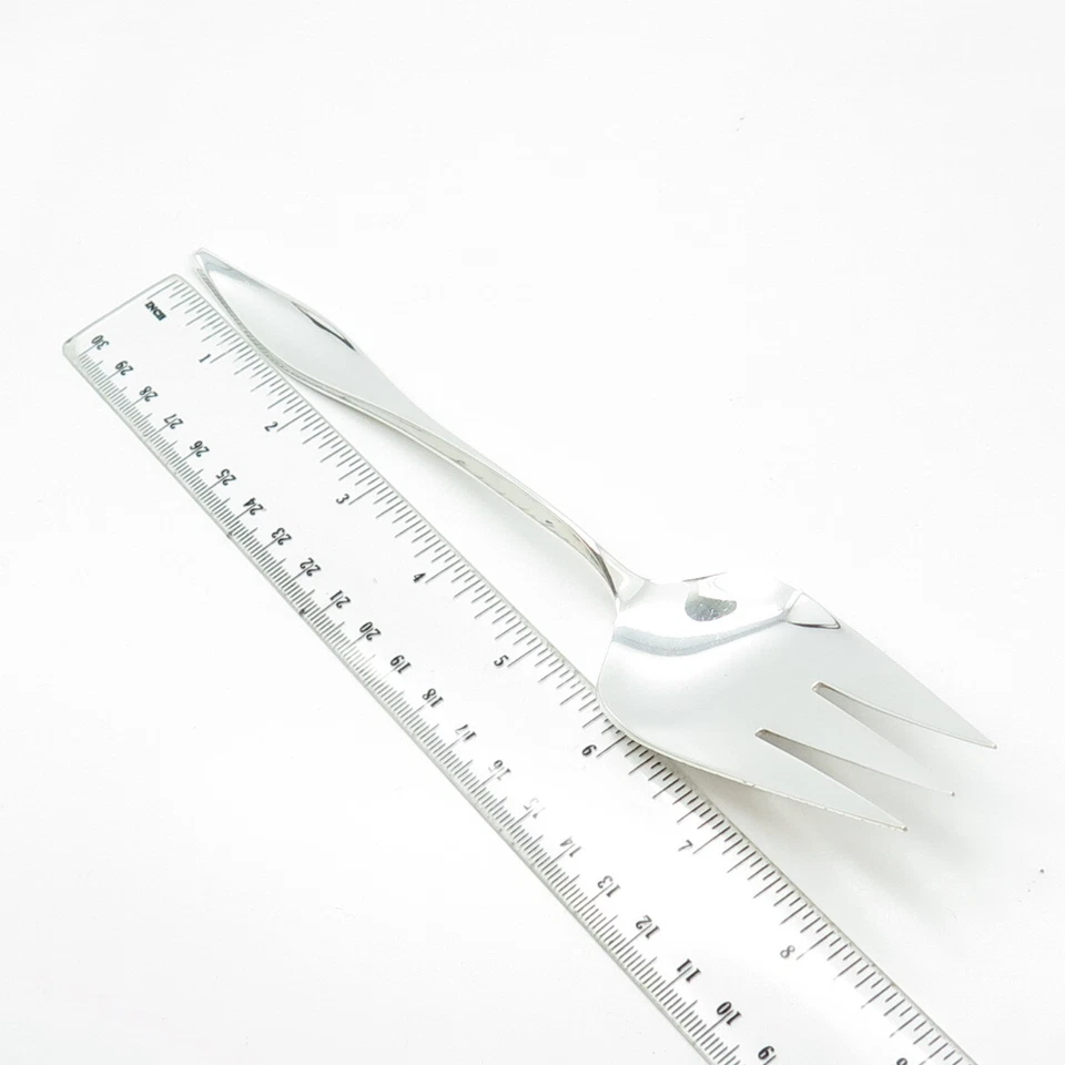 Tenedor para servir carne de alondra vintage 1960 plata esterlina 925 REED & BARTON Foto 3 de 4