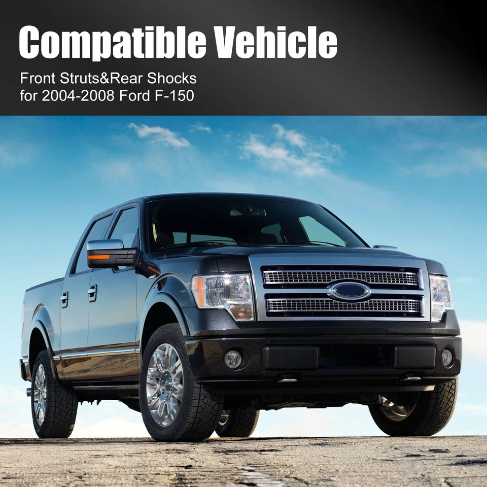 4pcs Set Front Struts+Rear Shocks For 2004-2008 Ford F-150 Lincoln Mark LT 4WD - Image 2 of 4