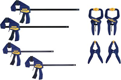 Bar Clamps for Woodworking Quick Release Triggers 6 Inch 8 Piece Set