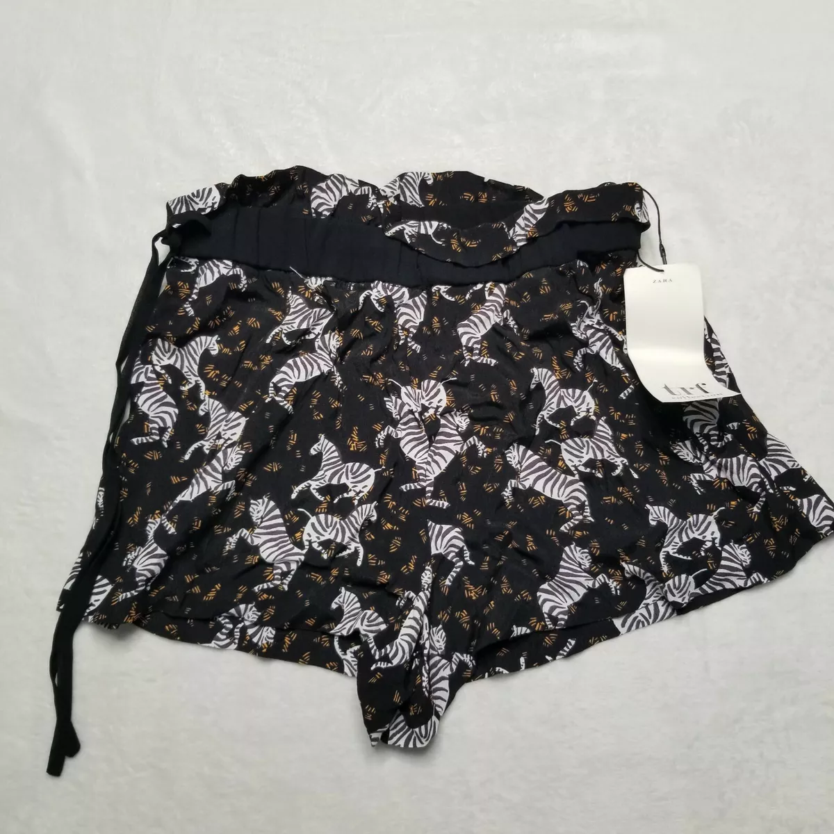 Zara zebra shorts new arrivals