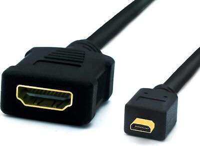 30 cm Adapterkabel Micro HDMI Stecker Typ D zu HDMI Buchse Typ A Kabel Adapter