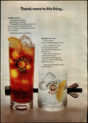 Bacardi Rum 1973 Zeitschriftenanzeige #17781