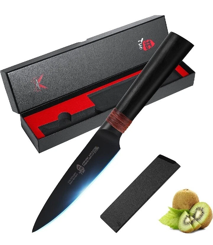 TUO Paring Knife 3.5" - Small Peeling Knife Black Titanium Nitride Coated
Opens in a new window or t