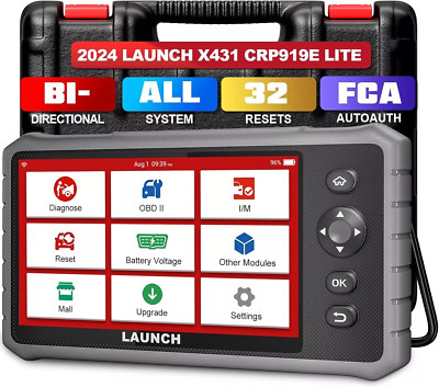 2024 LAUNCH CRP919E Lite PRO Car Bi-directional Car Diagnostic Scanner Tool TPMS